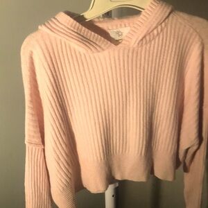 Pink Hooded Women's Sweater